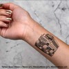 4 x 'Monster Truck School Bus' Temporary Tattoos - Water