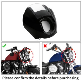 TCMT Quarter Fairing Viisor Fit For Harley 1988-later XL 1986-1994 FXR 95-05 Dyna FXD