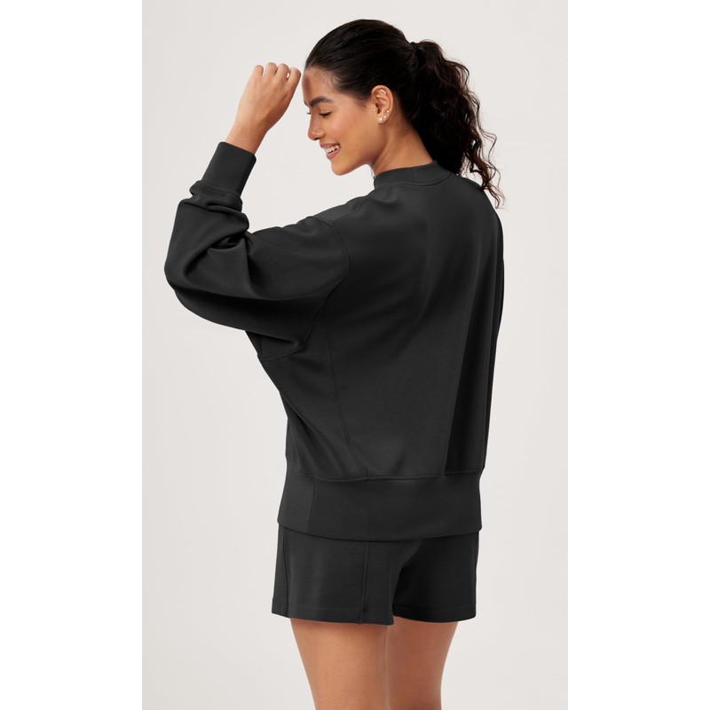 ODODOS Modal Soft Long Sleeve Oversized Sweatshirts for Women Crew
