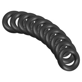 QUARKZMAN Nitrile Rubber Seal Sealing Ring 20 mm x 10 mm x 5 mm for Tap Plumbers Repair Seal Connection, Black Pack of 10