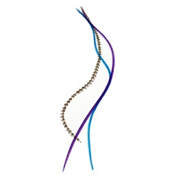 Real Feather Hair Extensions 3 Pack + Rings/Loop (Moonlight)