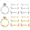 ELETIUO Metal Ring Guard Set, 12 Pack, 3 Sizes, Ring