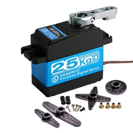 RCmall DS3225 25KG Coreless Digital RC Servo Stainless Steel & Aluminum Gear High Torque Waterproof Servo (270 Degree)