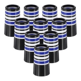 PATIKIL Golf Ferrules 0.370" Inner Diameter 10 Pack Tapered Shape Golf Club Ferrule Multi-Ring Iron Ferrule Rings for Tapered Tip Iron Wedge Shafts Fits Steel Graphite Shafts Blue