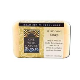 One With Nature Almond Dead Sea Mineral Soap, 7 Ounce Bar