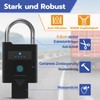 Anweller Fingerprint Lock with Key, Bluetooth Biometry Electronic Number Code,