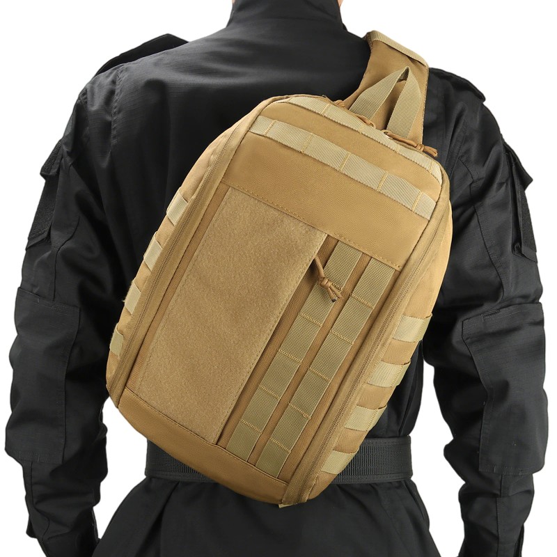 Tactical Sling Backpack Waterproof MOLLE Gun Holster Crossbody Chest Bag