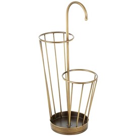 Deco 79 Umbrella Stand, 13" x 8" x 27", Gold