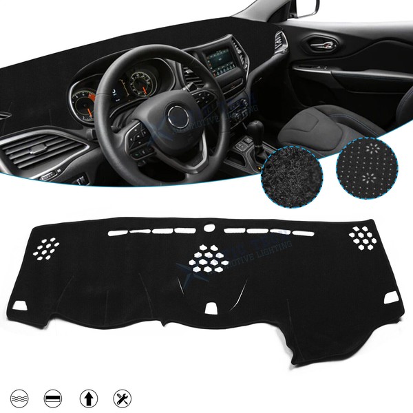 Xotic Tech For Jeep Cherokee 2014-2021 Dash Cover Nonslip Dashboard