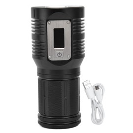 Strong Light Flashlight Digital Display Rainproof Rechargeable Flashlight for Camping Emergency Lighting Work