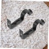 Operitacx 2-Pack Adjustable Curtain Rod Brackets Heavy Duty Wall-Mounted Support