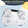 LIHAO Bicycle Cover Waterproof 210D Silver Bicycle Garage Bicycle Protective