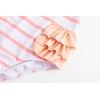 LIZENS Girls One Piece Swimwear Ruffle Trim Flounce 2-12Years Striped