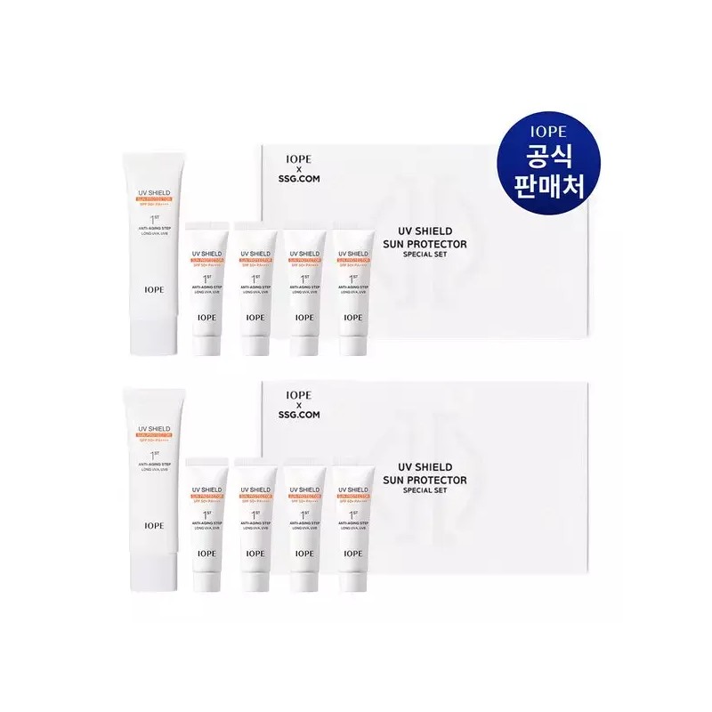 Iope [아이오페][SSG단독][50ml+40ml] UV쉴드 선 프로텍터 SPF50+PA++++ 기획세트 [Iope][SSG Exclusive][50ml+40ml] UV