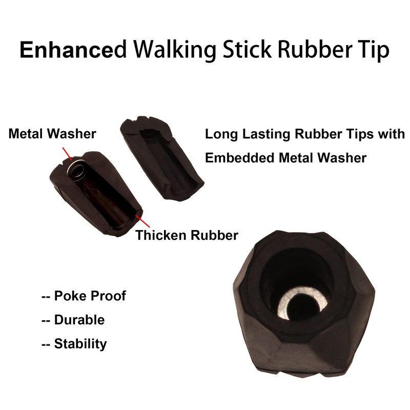 Trekking Poles Tips Set - Pack of 6 to 8