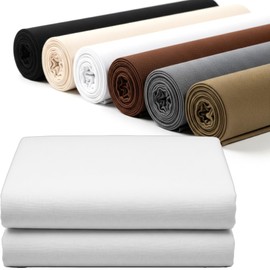 Barcelonetta | Dust Cover Fabric | 60" Wide | Easy to Staple | Replacement for Furniture Underside, Bookbinding, Lining | Medium Weight, Breathing | Upholstery Backing (White, 2 Yards)