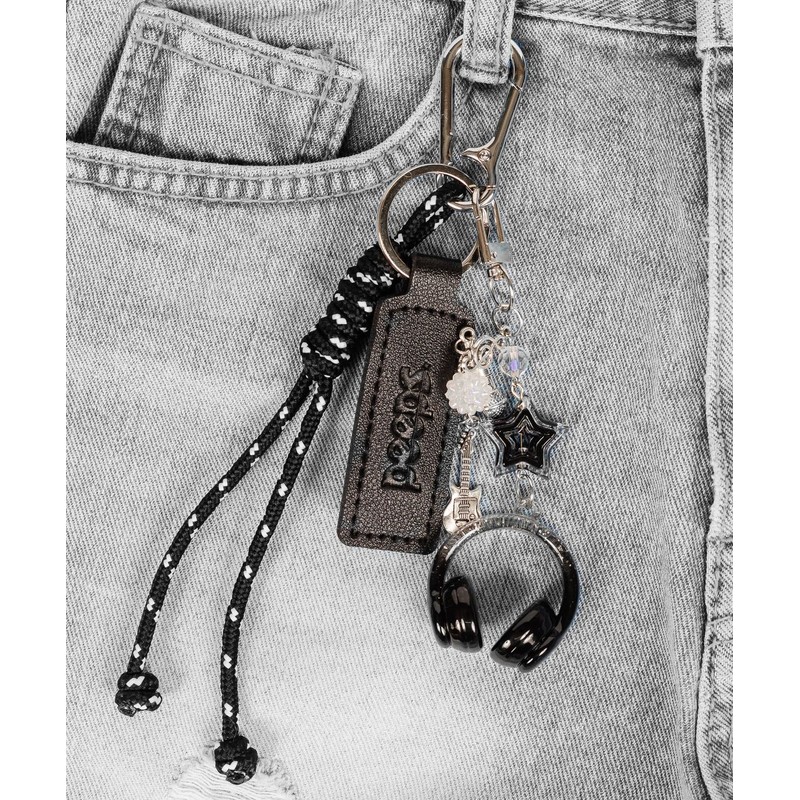 Pips Star Headphone Keyring