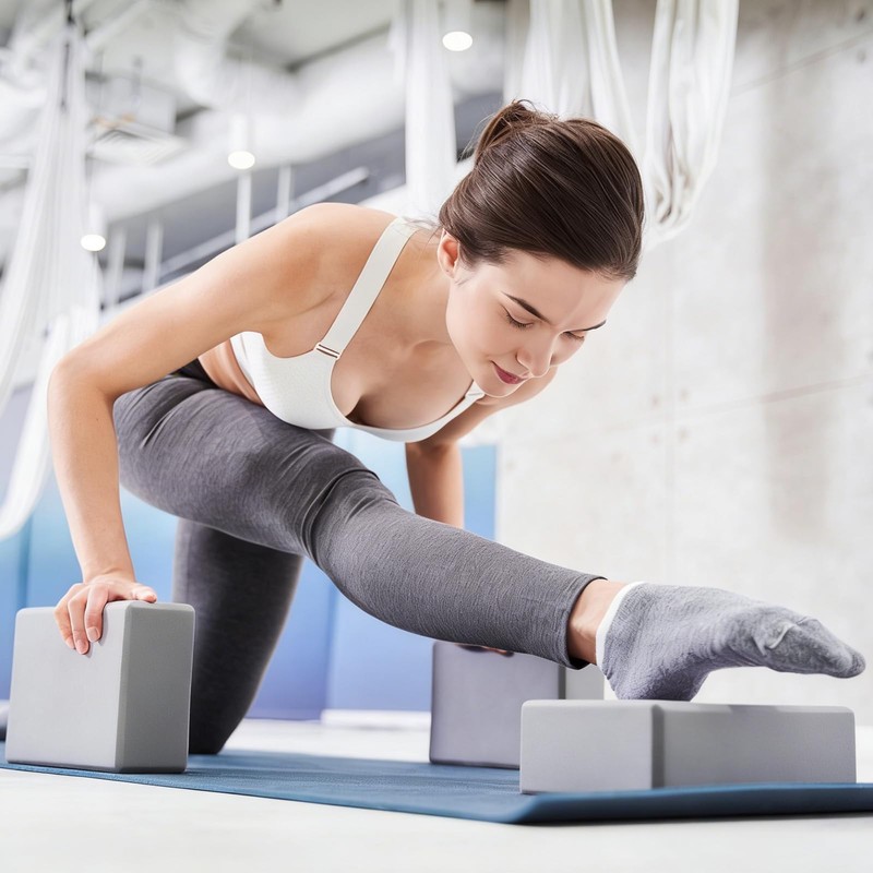 4 Pack Yoga Blocks - Premium EVA Foam Blocks for