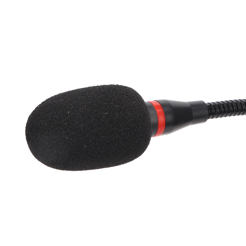 Gooseneck Condenser Microphone Flexible 6.35mm Wired Desktop Microphone for Broadcasting