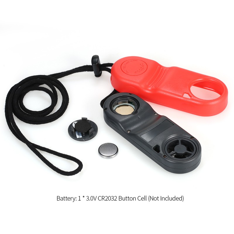 Mini Digital Anemometer Beaufort Scale IP67 Thermometer Handheld Anemometro Pocket