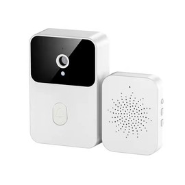 LIWEARE 2.4GHz Smart Wireless Remote Video Doorbell, Intelligent Visual Wireless Remote Control Video Doorbell HD Night Vision for Home Outdoor (White)