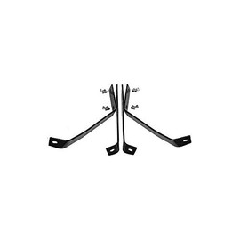 Rear Bumper Bracket Set - Compatible with 1955-1960 Chevy Truck Stepside Fenderside and 60-62 4WD C/K