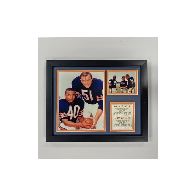 Legends Never Die Dick Butkus and Gale Sayers Framed Photo