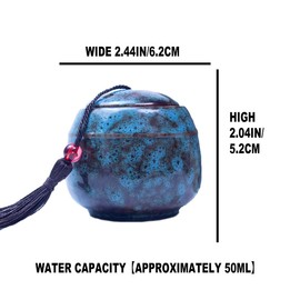 Small Urn for Ashes, Mini Ceramic Urn for Dog Ashes, Cat Ashes, Pet Ashes, Pet Ashes, Pet Ashes, Pet Ashes, Pet Ashes, Pet Ashes, Urn (Turquoise Blue)