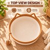 Interactive Woven Cat Bed with Toy Tail – 3-in-1 Cotton