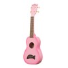 Pink Burst Soprano Dolphin Ukulele