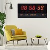 LED Number Clock Large Big Digital Display with Temperature Wall