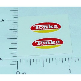Tonka Pair Tiny Tonka 1974/75 Oval Door Stickers TK-039C
