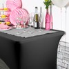 Harbour Housewares Rectangular Spandex Fitted Tablecloth - 6ft (180cm) -