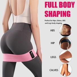 Resistance Bands, Exercise Workout Bands for Women and Men, 3 Level Stretch Bands for Booty Legs for Yoga Starter, Pilates Flexbands