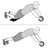 com-four® Abdominal Trainer - Abdominal Roller for Intensive Abdominal Muscle
