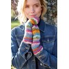 Pachamama Women Wool Mittens Fleece Lined Handknitted Dots Stripes Multicoloured