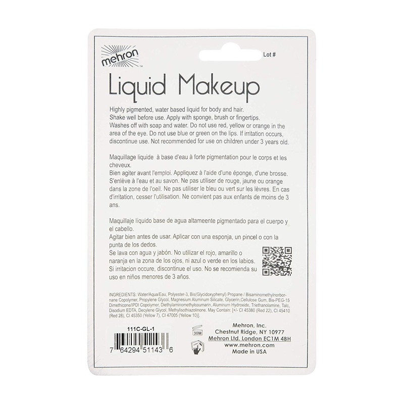 Mehron Makeup Liquid Makeup | Face Paint and Body Paint