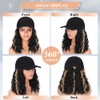 CHRSHN Peluca De Sombrero Para Mujer, Gorra De Béisbol Con