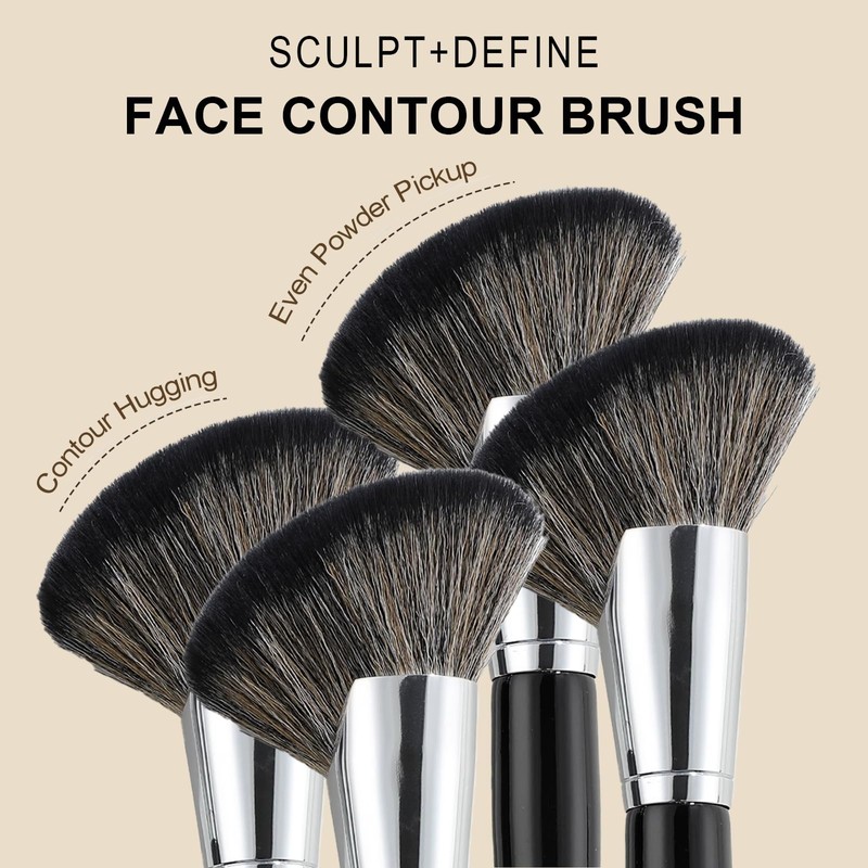 Okerker Cool Toned Contour Palette with Mirror, Taupe Grey Contour