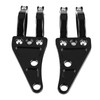 Yctze Motorcycle Headlight Bracket 2pcs Aluminium Headlight Mount Bracket Clamps