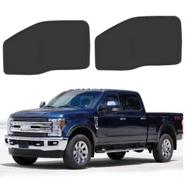 ULROLIT Front Side Window Sun Shade for 2017-2022 Fo-rd F250 F350 Super Duty Accessories 2Dr 4Dr Pickup, Foldable Window Sunshade Sun Visor Protector, Side Window Shades Sun Shield Blocks UV Rays Heat