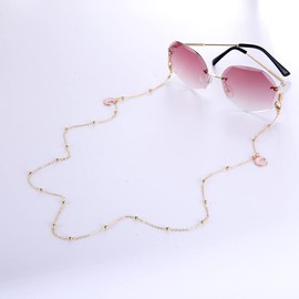 Amaxer Moon and Star Eyeglasses Holder Lanyard Sunglasses Eyewear Strap Holder Reading Glasses Retainer Stainless Steel for Women Men (Moon & Star)