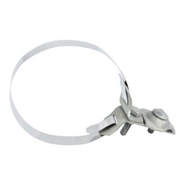 PAG Turbo GmbH® - Lightning protection lightning rod downpipe clamp downpipe holder adjustable 60-120 mm made of stainless steel or hot-dip galvanised (stainless steel) item no. BS19