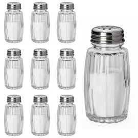 10pcs Salt and Pepper Shakers, Salt Pepper Shakers, Salt and Pepper Shakers Set, Small Glass Salt Shaker Bottle for Kitchen