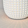 LITECRAFT Kerry Table Lamp Pierced Vessel Styled Ceramic E14 Base