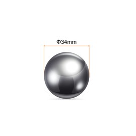 sourcing map Precision Balls 34mm Diameter G10 Chrome Steel Ball for Bearings, Silver