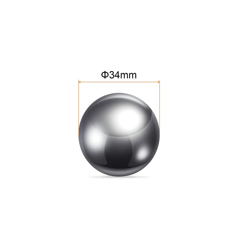 sourcing map Precision Balls 34mm Diameter G10 Chrome Steel Ball