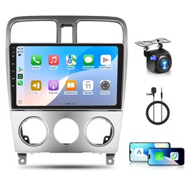 Car Radio Stereo for Subaru Forester Radio 2002-2008 [2+64G] with Wireless Carplay/Android Auto,Android Car Stereo 9 Inch Touch Screen GPS DSP WiFi Bluetooth FM/RDS Mirror Link SWC Backup Camera