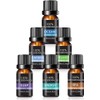 Aceites esenciales 100% naturales 6 piezas – Lavanda, Naranja, Eucalipto,