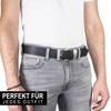 Pierre Cardin 70007 40 mm Wide Black or Brown Leather